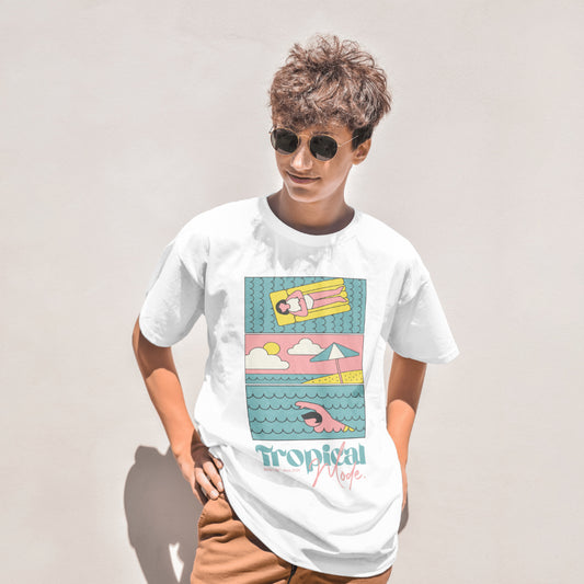 Tropical Mode Tshirt. Cultural streetwear