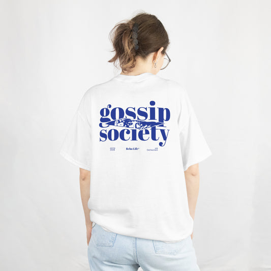 Gossip Society T-shirt Back, Saying, US Collection